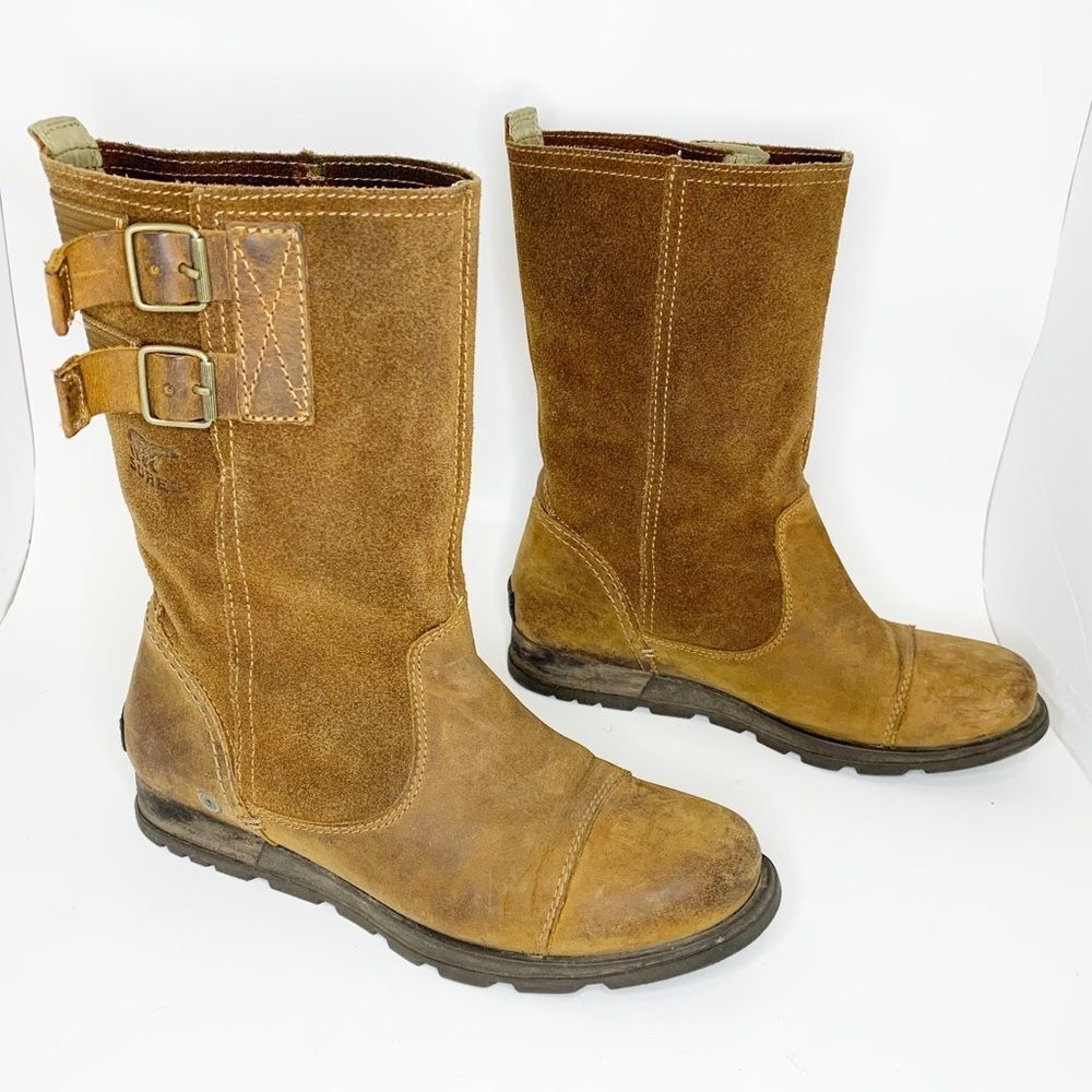 SOREL Major Pull on‎ Grizzly Bear Tan Boots Sz 6 - Picture 3 of 7